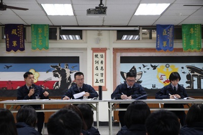 陳區隊長致詞